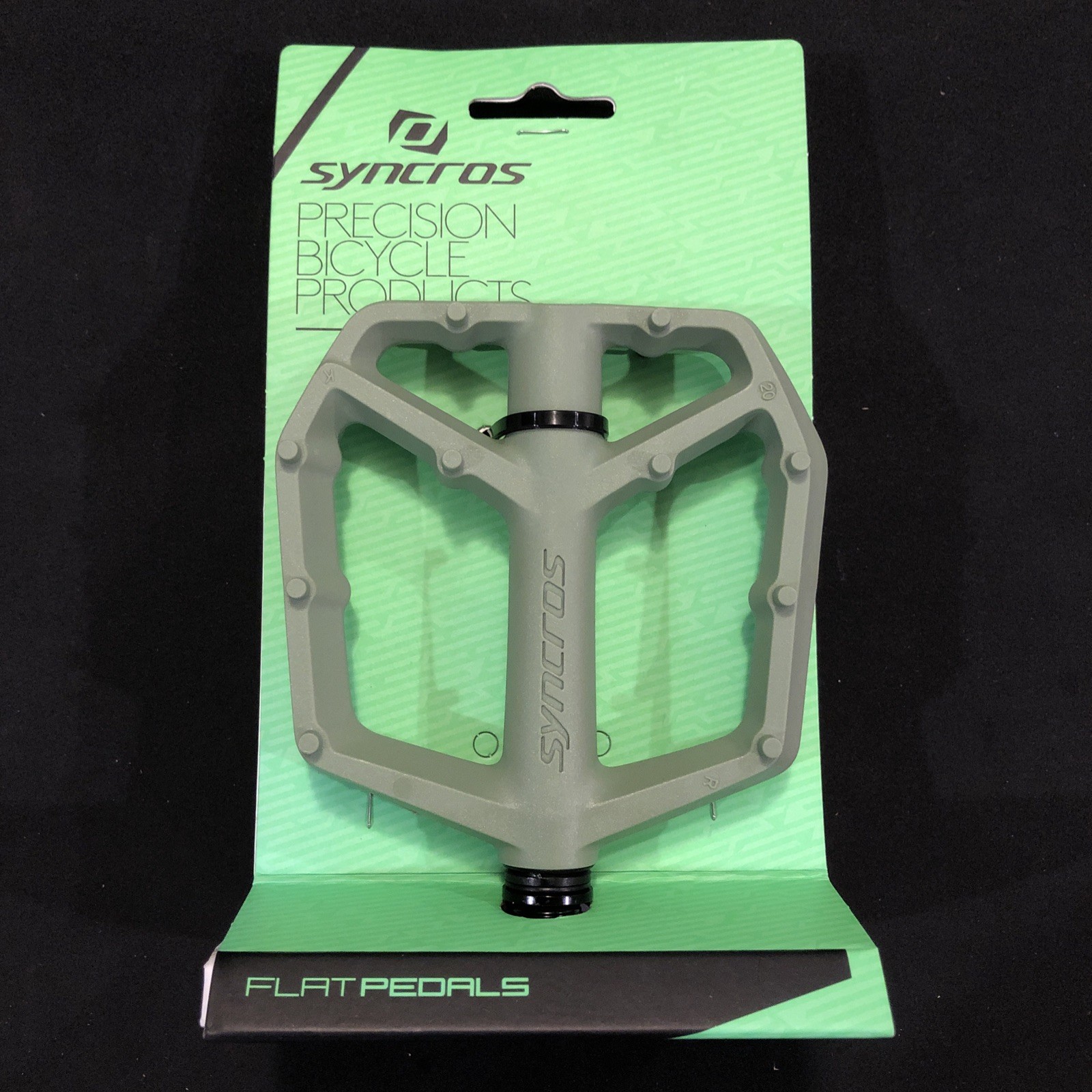 Syncros Squamish III Composite Flat Pedals Large Land Green