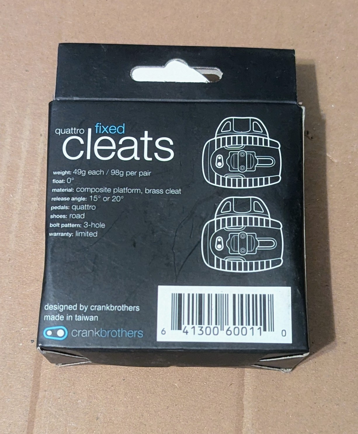 Crank Brothers Quattro 3-Hole Cleats