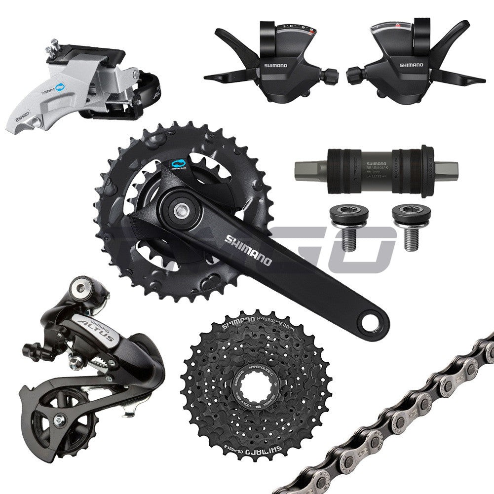 Shimano Altus M310 2×8 Speed Groupset FC-M315 BB-UN101 FD-M315 RD-M310 HG31-8