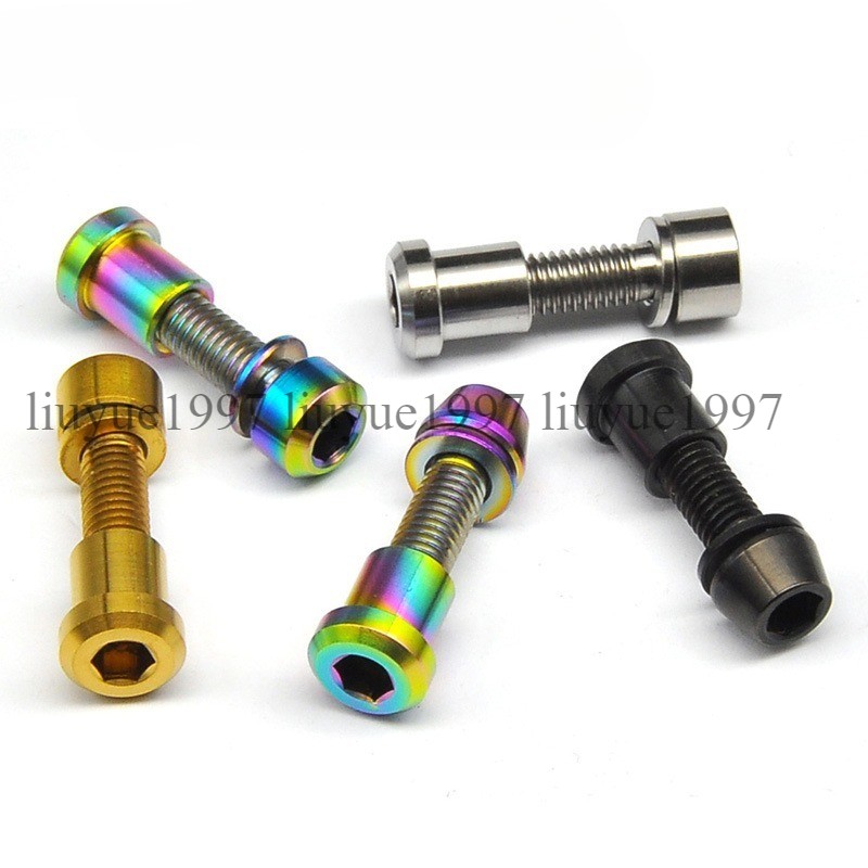 Titanium Bolt M5x16 18 20mm with Washer Screws For 3T Stem Front Forking Lock