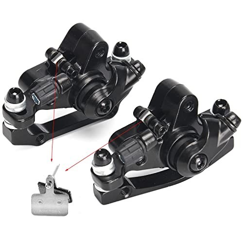 MTB Bike Cable Disc Brake Caliper Set with 160mm 6-Bolt Rotors