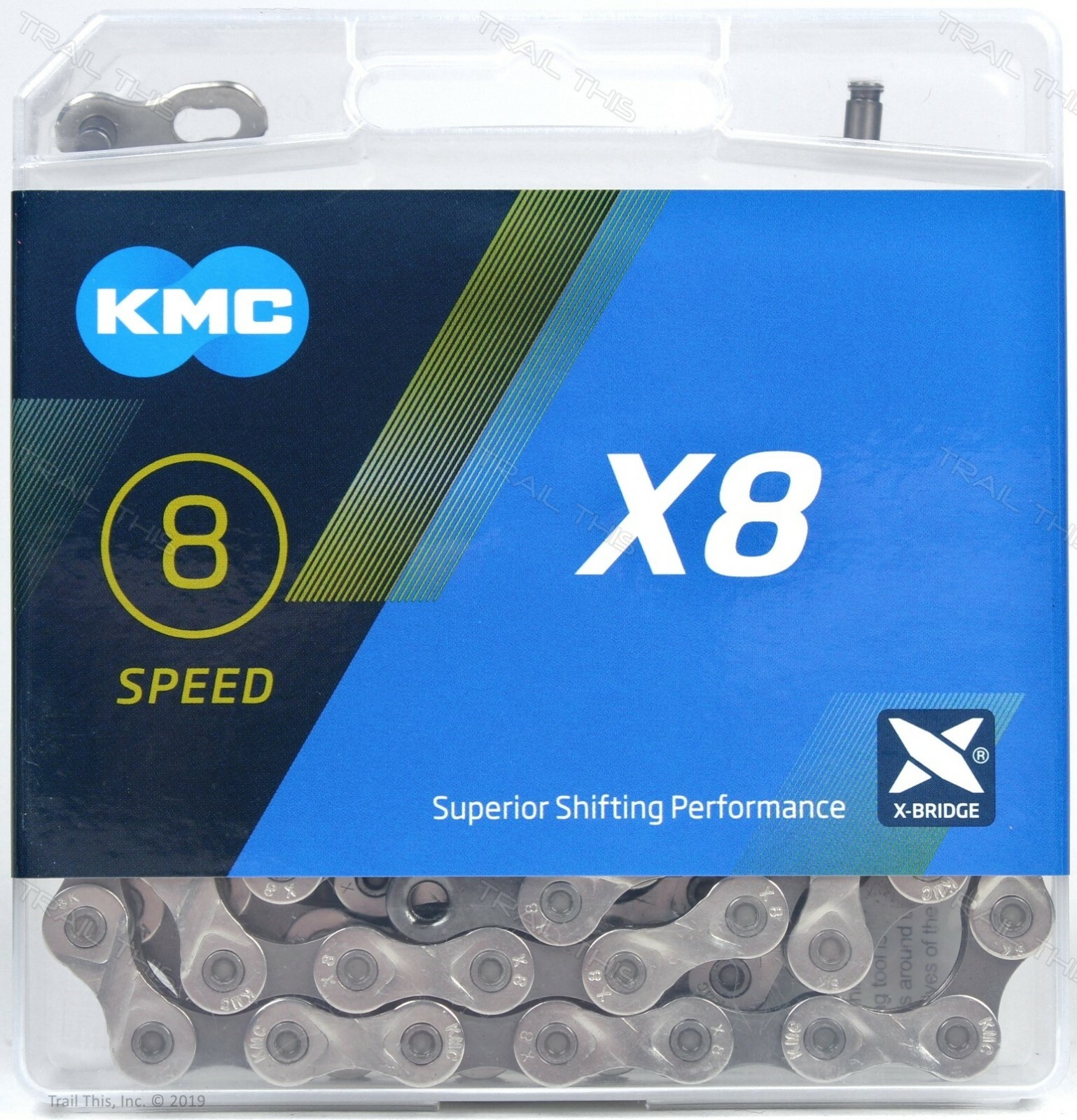 KMC X8 6/7/8 18/21/24 Speed 116L Bike Chain fits 3×7 3×8 Road MTB SRAM Shimano
