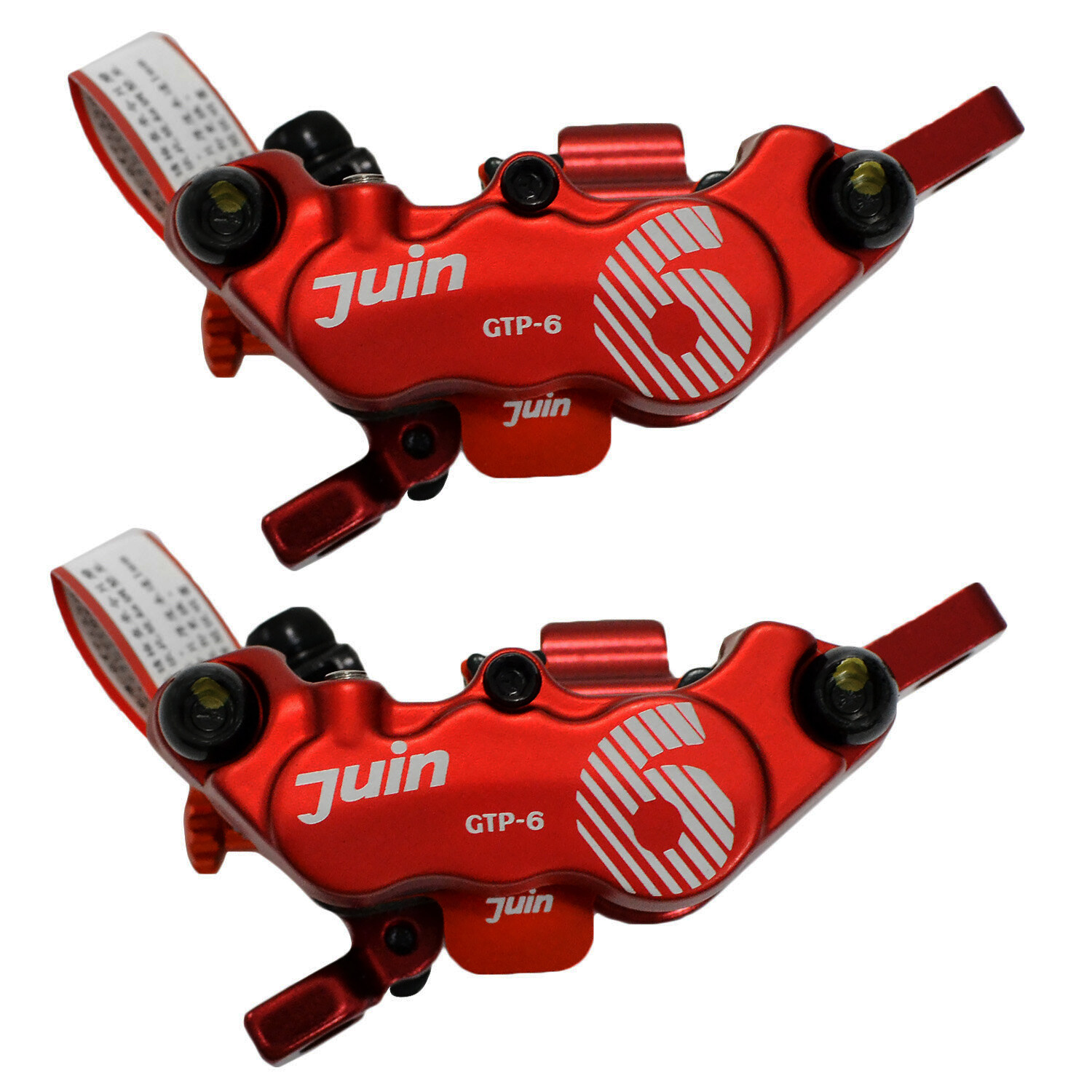 JUIN TECH GTP-6 6 Pistons MTB eBike CX Hydraulic Disc Brake Caliper Set (F+R