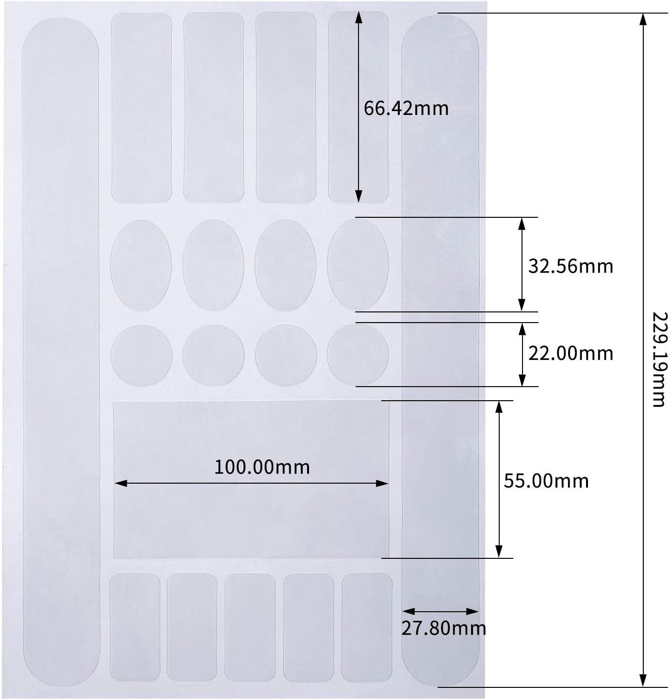 Outus 3 Pieces Bicycle Chainstay Protector Decal Chainstay Frame Guard Adhesive