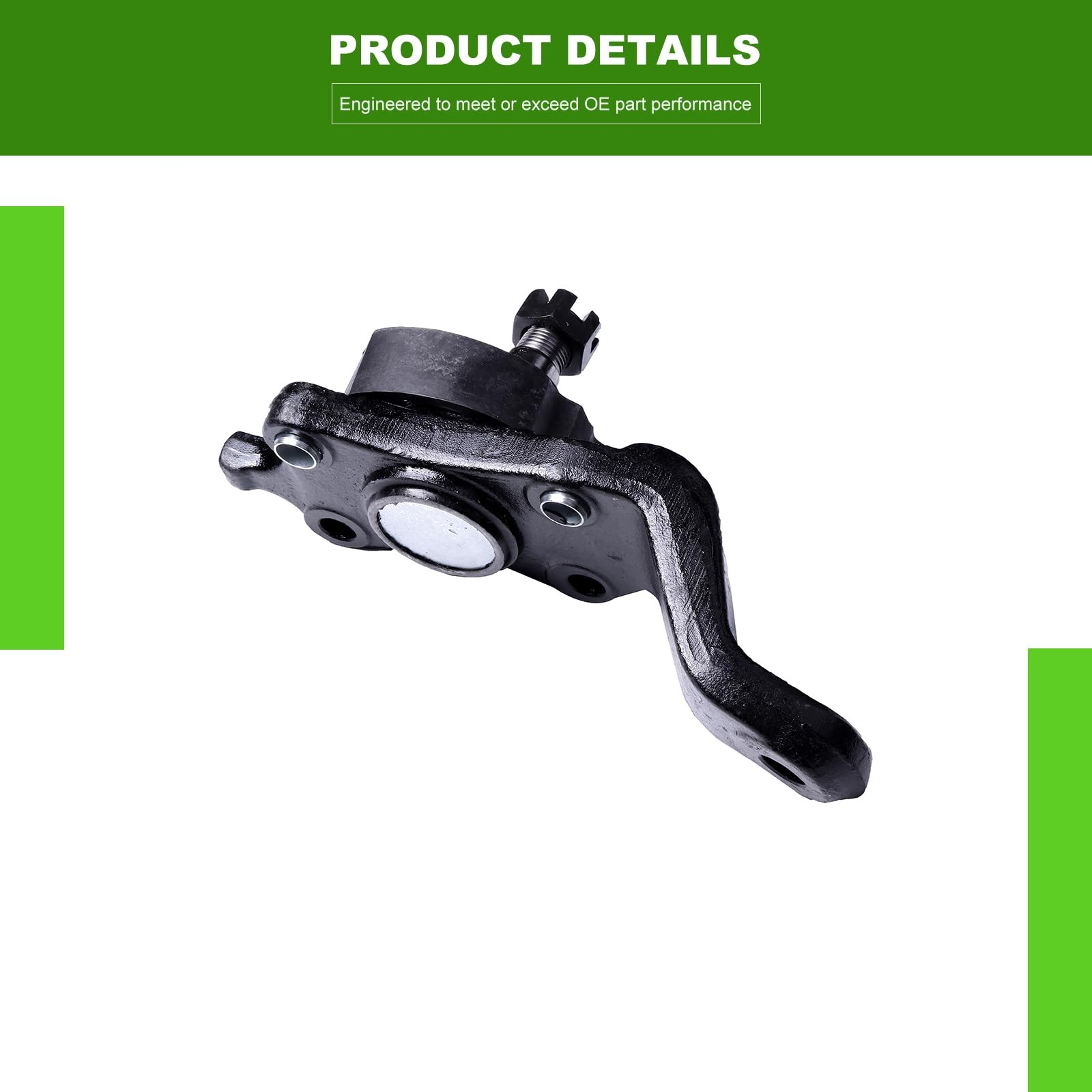 Scitoo 4Pcs Front Suspension Kit Lower Ball Joint Upper Ball Joint Fit
