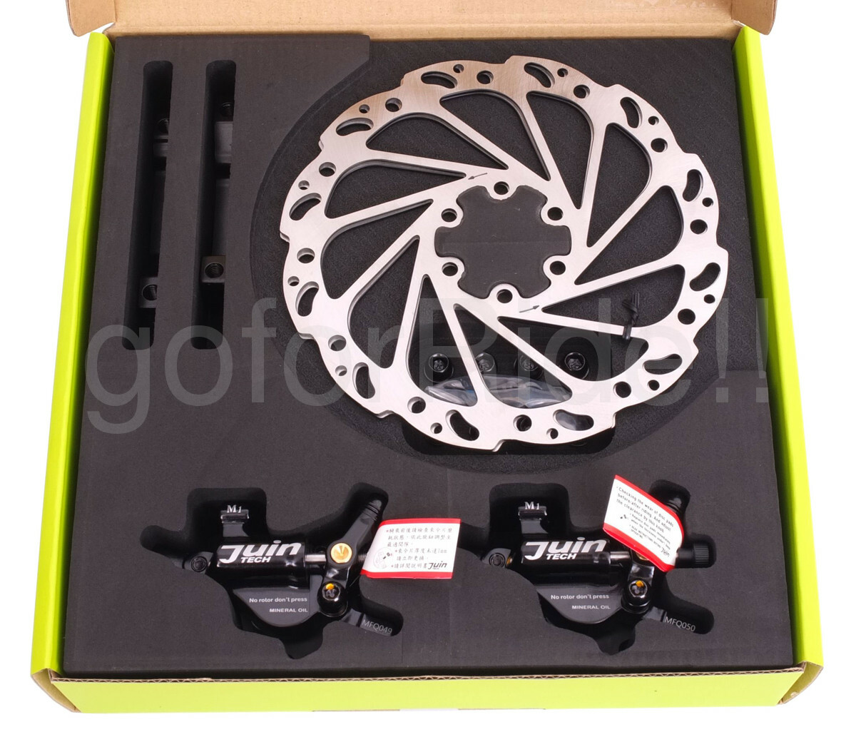 Juin Tech M1 Mountain E-bike Bike Hydraulic Disc Brake Caliper Set Front+Rear