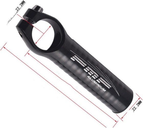 Handlebar Ends, 22.2 mm, Aluminum, Black, Mountain Bike, Road Bike, MTB, BMX