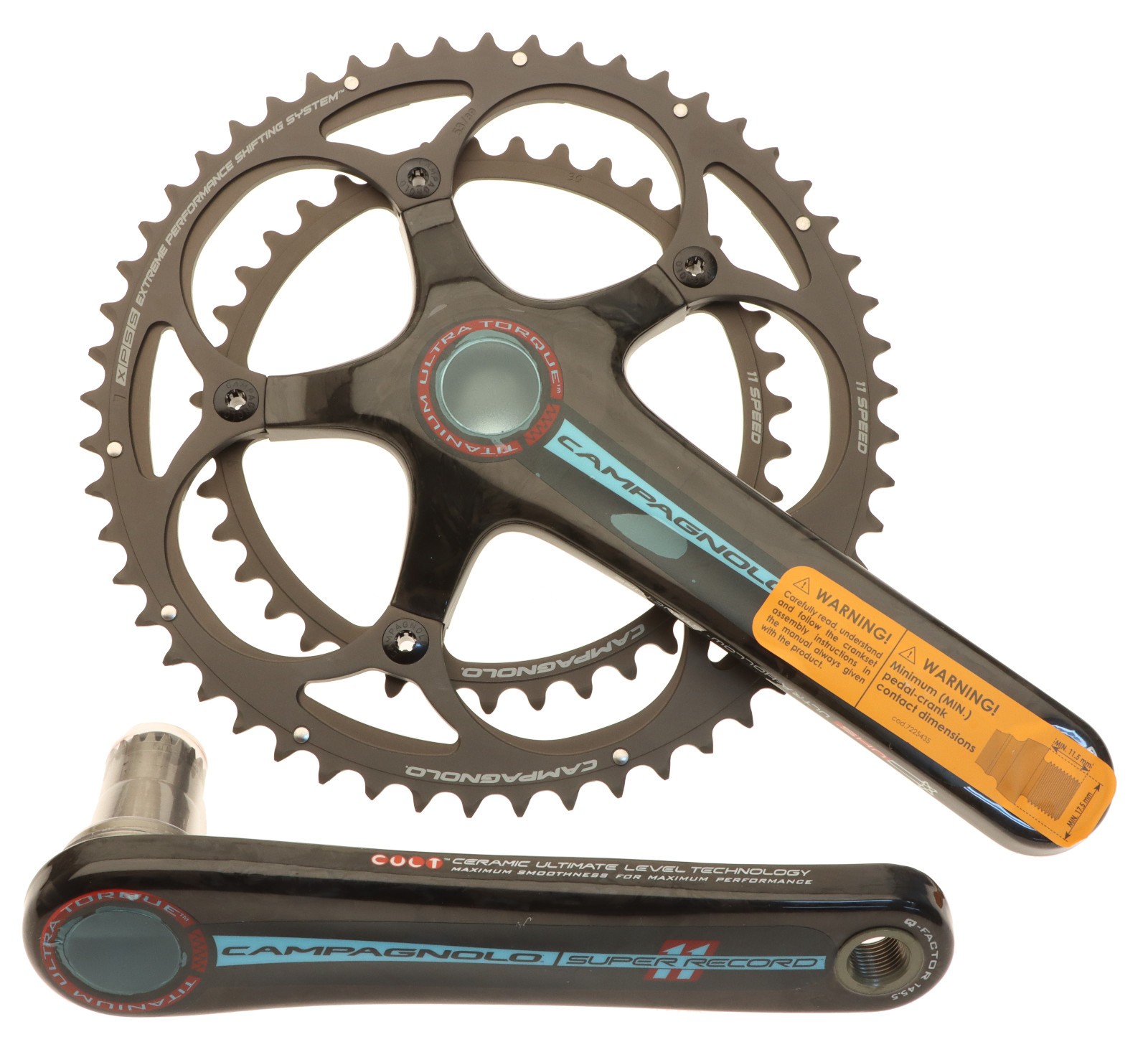 Campagnolo Super Record Titanium Crankset 53/39T 11s 170mm ’11 Ultra-Torque NEW