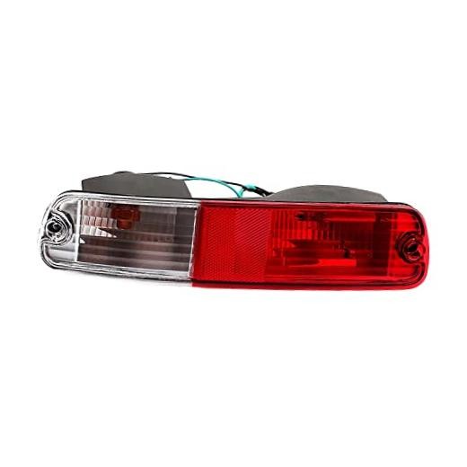 Red Lens Full LED Bumper Reflector Lights Taillight Brake & Rear Fog Lamps