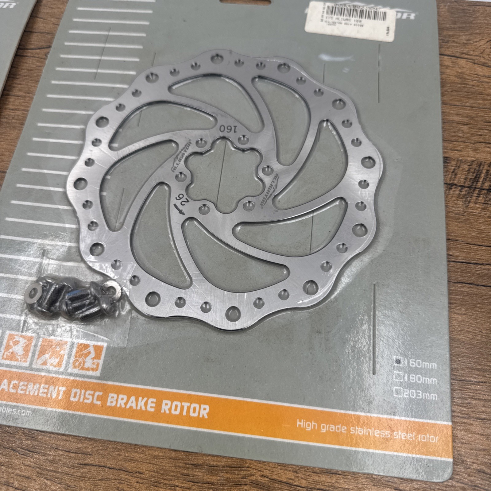 Alligator Wavy Brake Rotors 160mm Vintage Mountain Bike PAIR