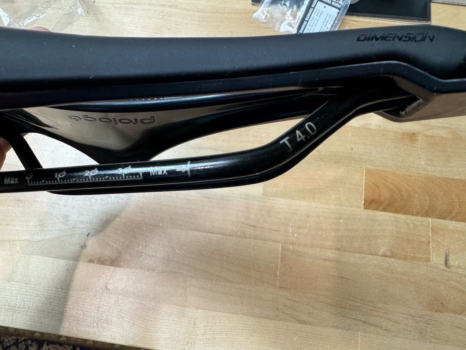 Prologo Dimension 143 Saddle (Perineal Area System) T 4.0 Rail- BLACK