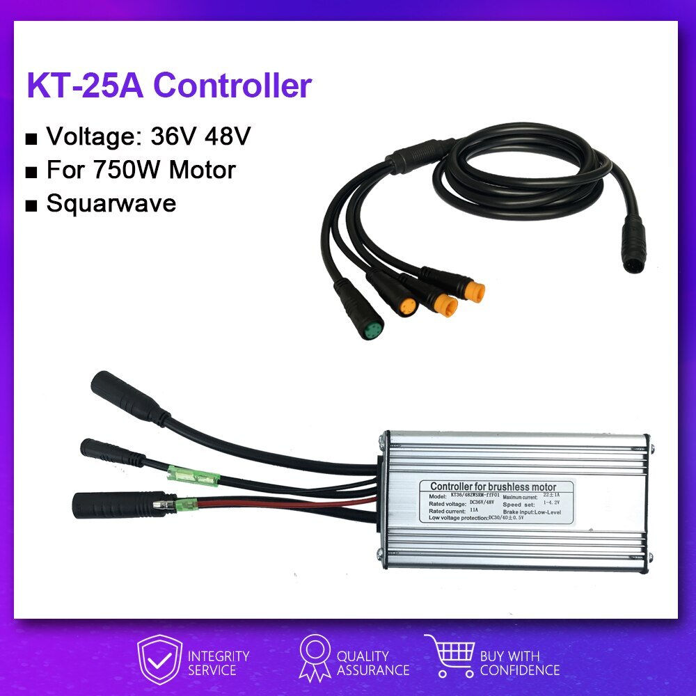 Squarewave Controller 15A-50A SM/Waterproof Plug Electric Bike Controller