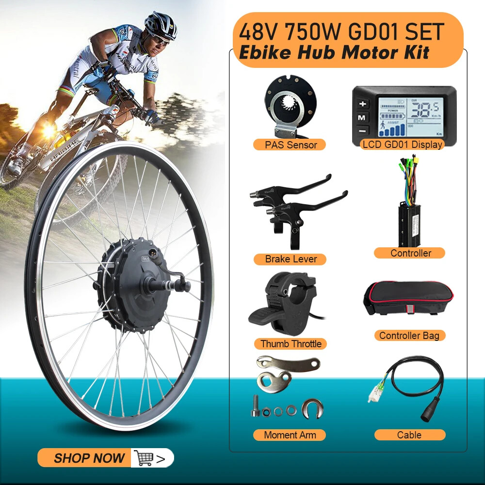 48V 750W MTB E-bike Conversion Kit High Speed Brushless Gear Rear Cassette Motor