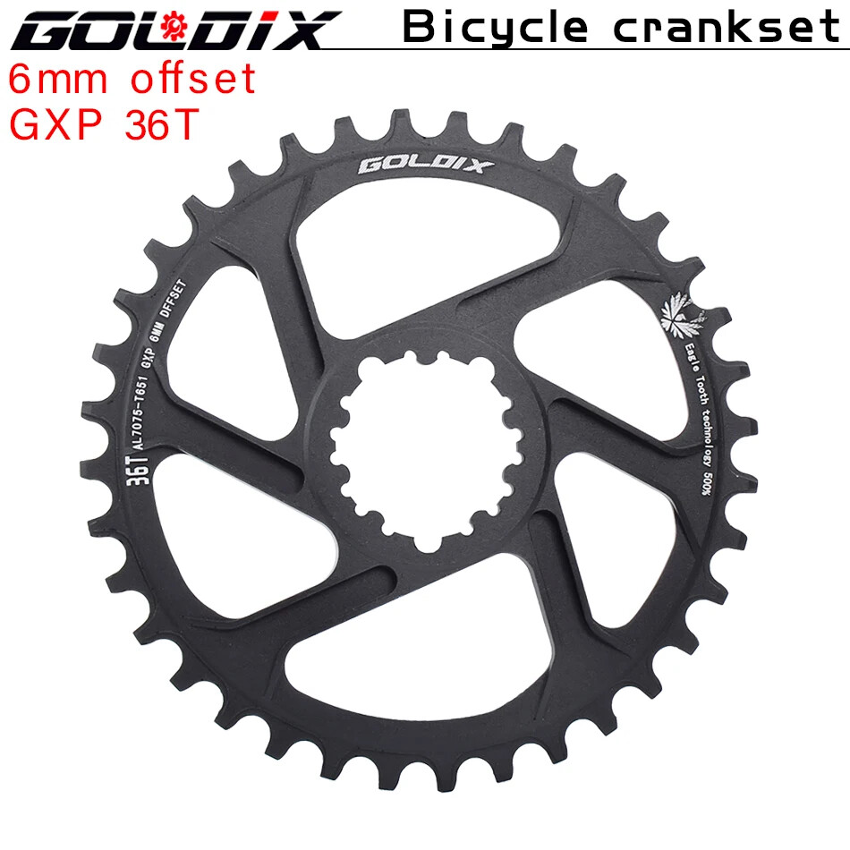 MTB Bike Chainring Chainwheel 0mm 3mm 6mm Offset 30T 38T SRAM 3Bolt Direct Mount
