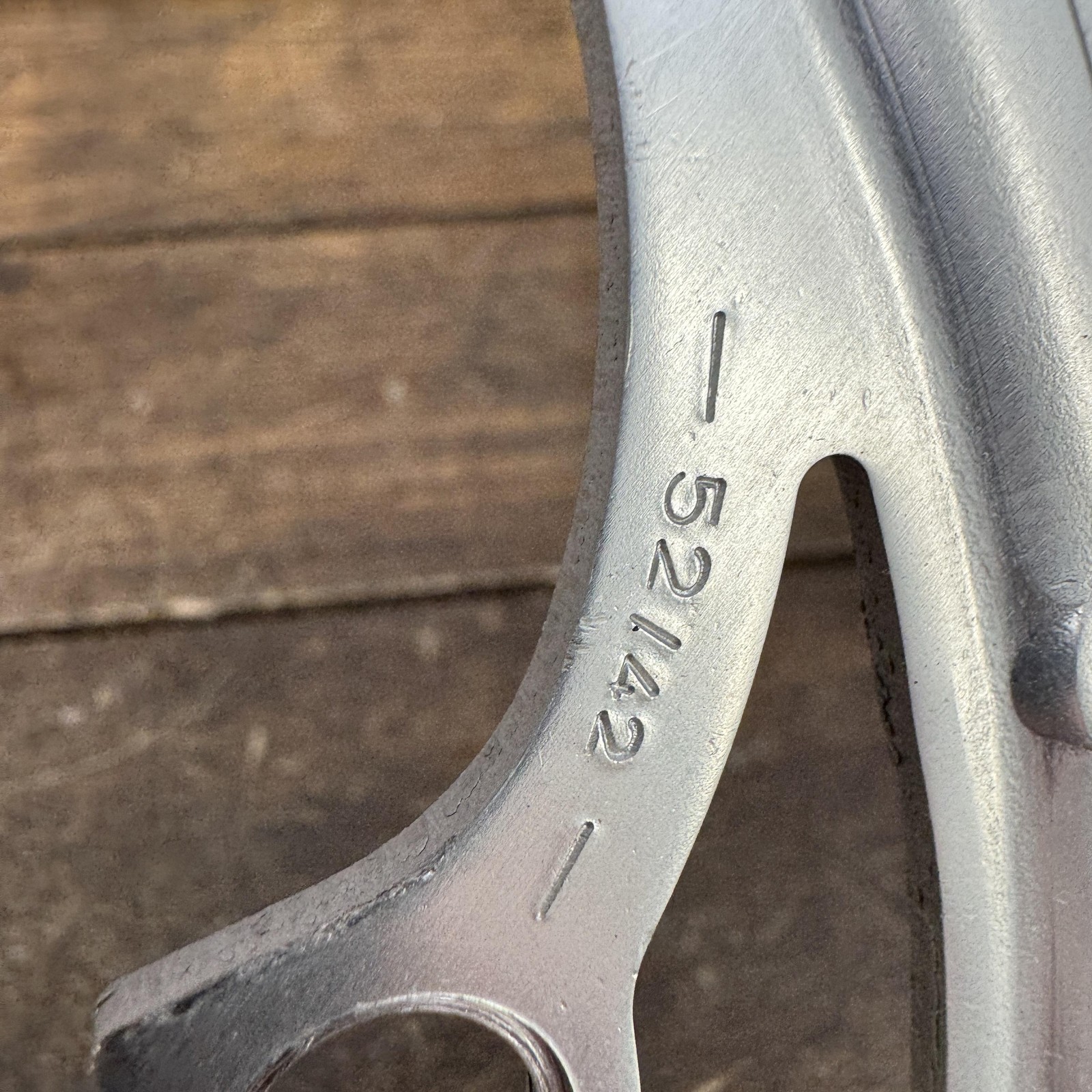 Vintage Campagnolo 52T Chainring 135 BCD 5-Arm Silver Road Bike Italy 52 Tooth