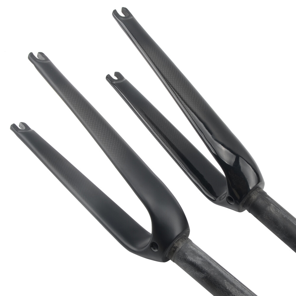 Carbon Fiber Hard Forks 14/16/18/20/22 In Rigid Fork Bmx Bike Fork 1-1/8 In