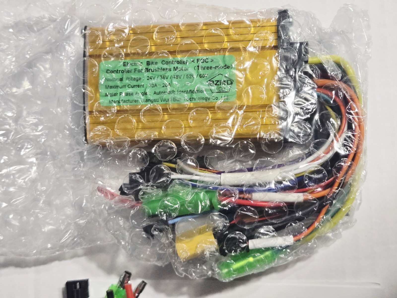 24V 36V 48V 52V 60V BLDC Brushless Motor Controller 10A-20A E-Bike Scooter