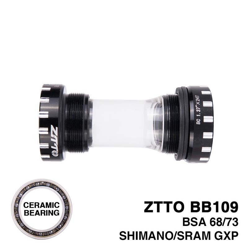 ZTTO CERAMIC Bearing BB109 BSA68 73 MTB Roadbike External Bearing Bottom Bracket
