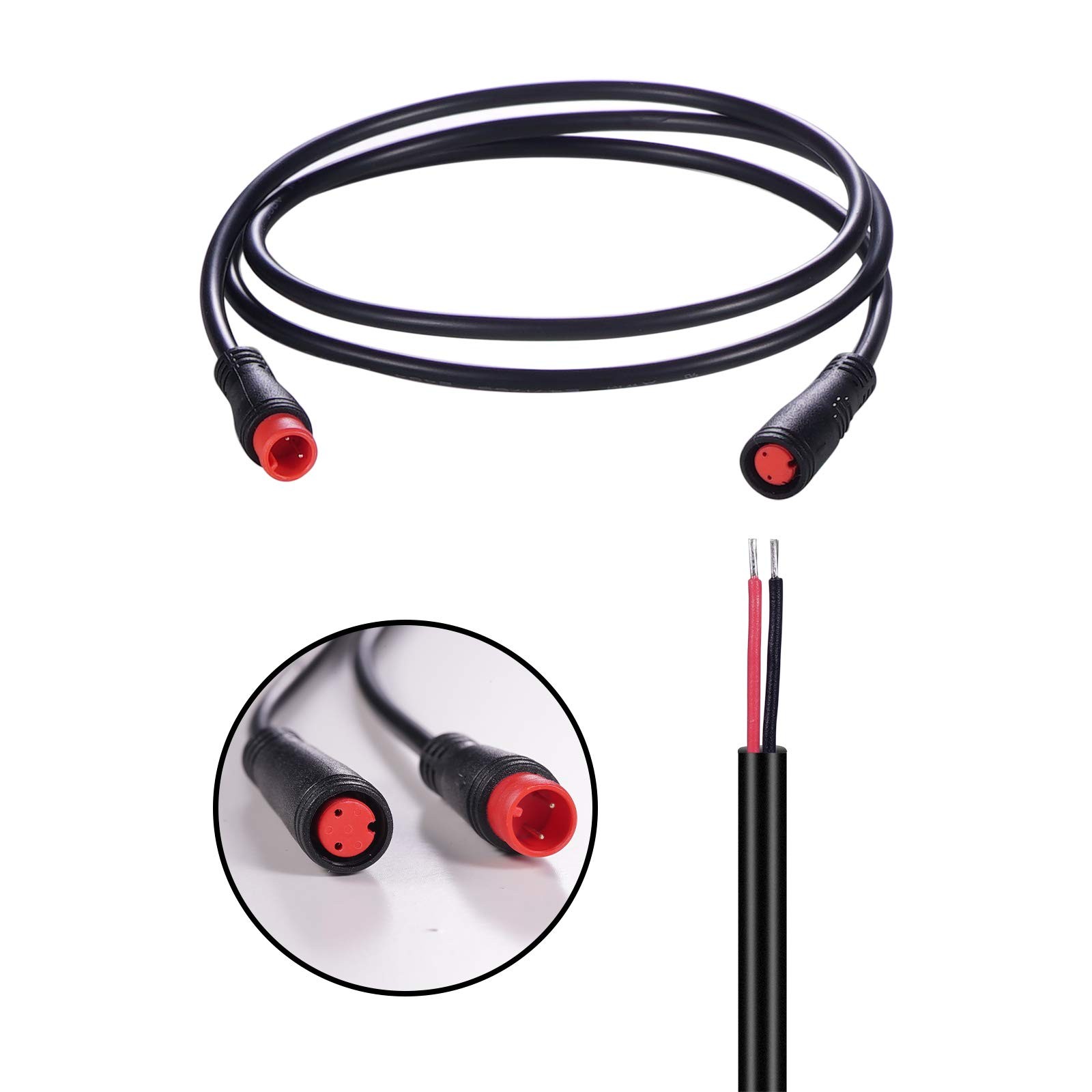 baluoqi Extension Cable 2Pin/3Pin/4Pin/5Pin/6Pin/8Pin/9Pin Waterproof Plug Wo…