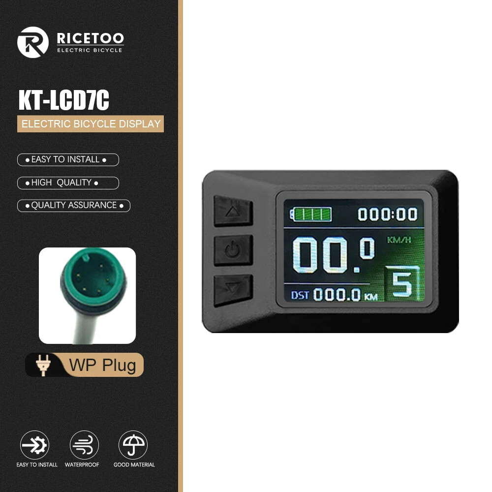 Electric Bicycle Display KT LCD3 LCD4 LCD5 LCD8H LCD9R 24V 36V 48V 72V Display