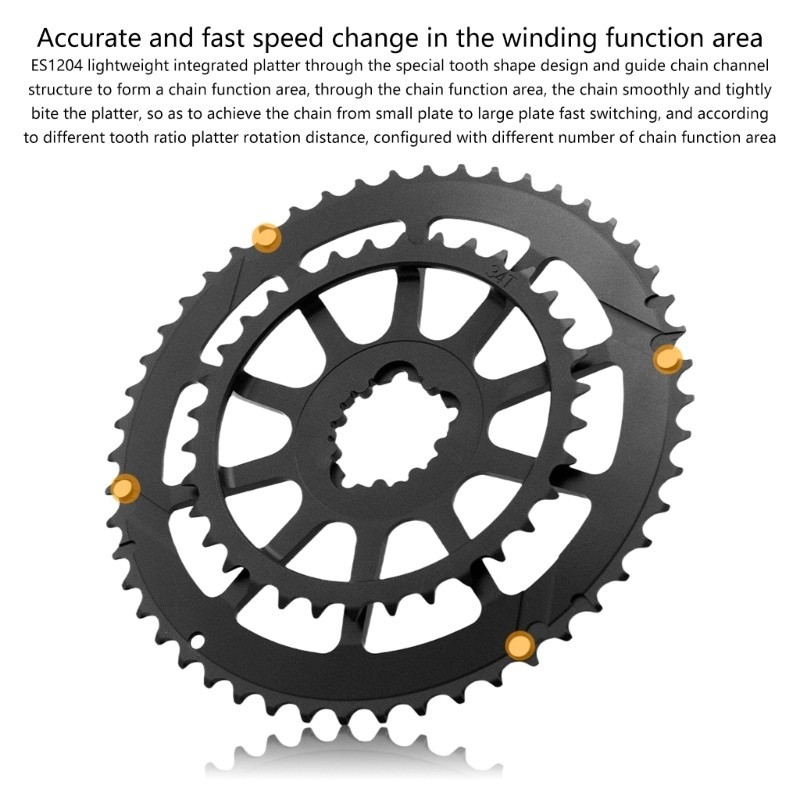 Narrow Wide Tooth Chainring 50-34T/52-36T/53-39T Bike Chainrings Replacements