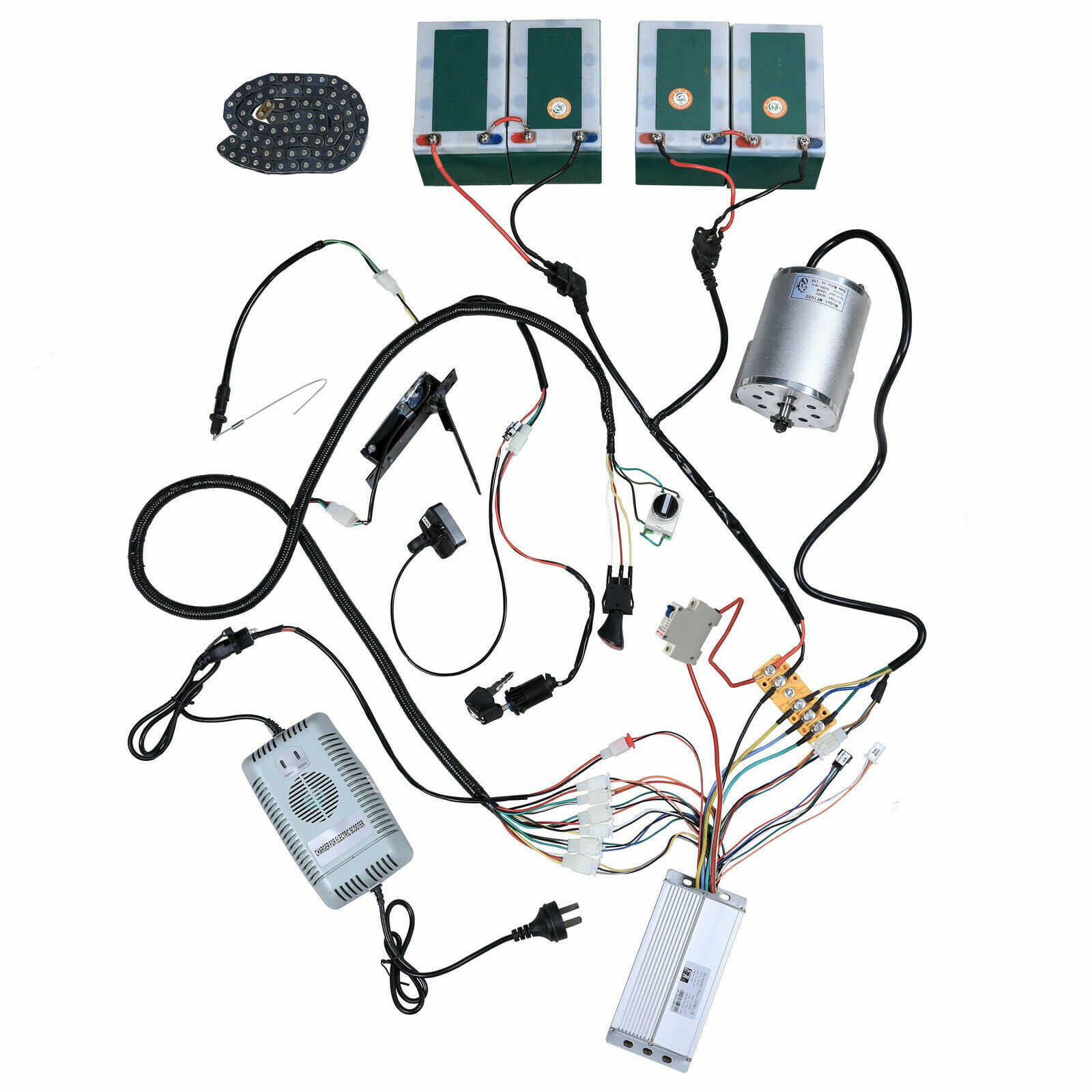 48V 1800W Brushless Electirc Motor Controller 1800 Watt kit Scooter E-bike ATV