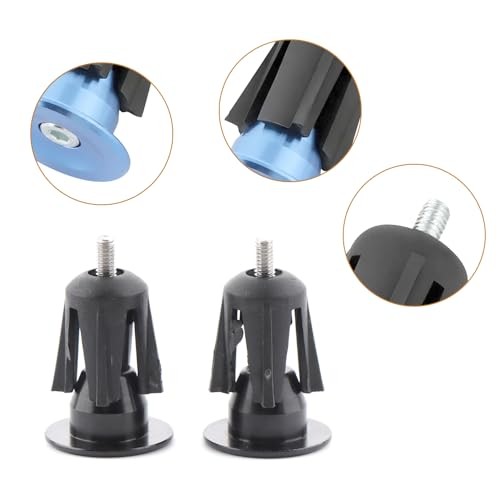 2 Pair Bike Handlebar Bar End Plugs, Aluminum Alloy Expanding Adjustable Caps