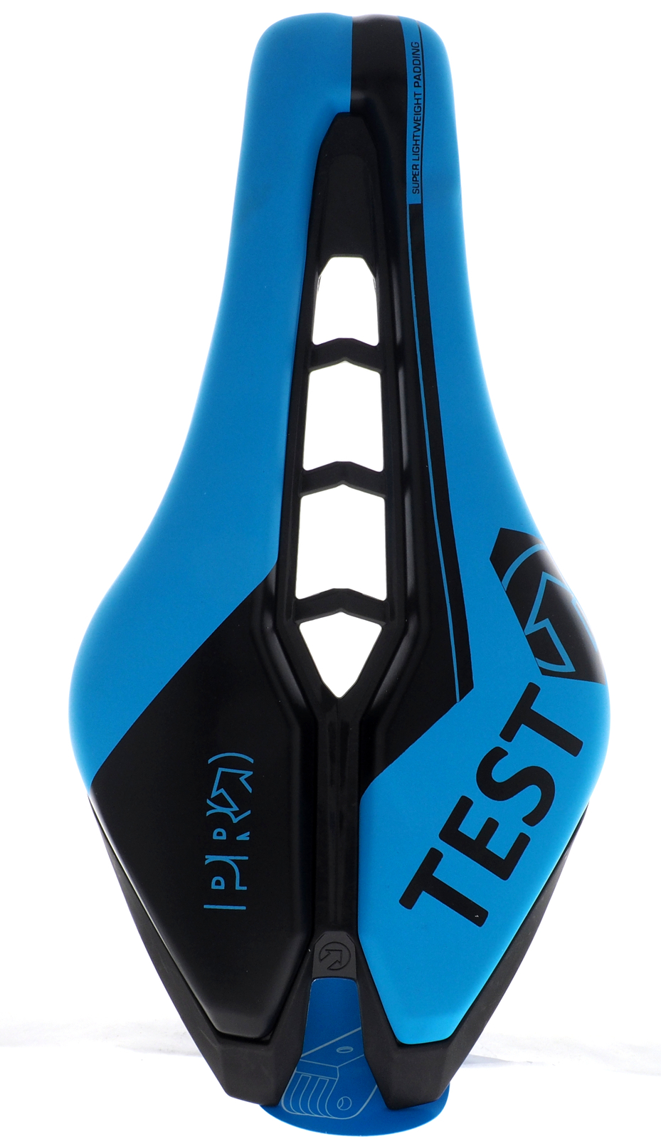 SHIMANO PRO TSA 1.2 TT/Tri TEST Saddle Stainless 7x7mm Rails, Blue 132mm