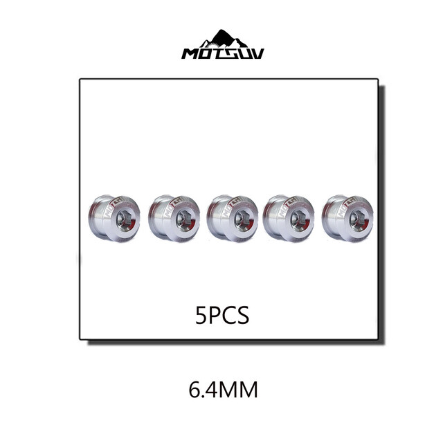 MOTSUV 5Pcs Bicycle Chainring Screw Chainwheel Bolts 7075 T6 Aluminum Alloy CNC