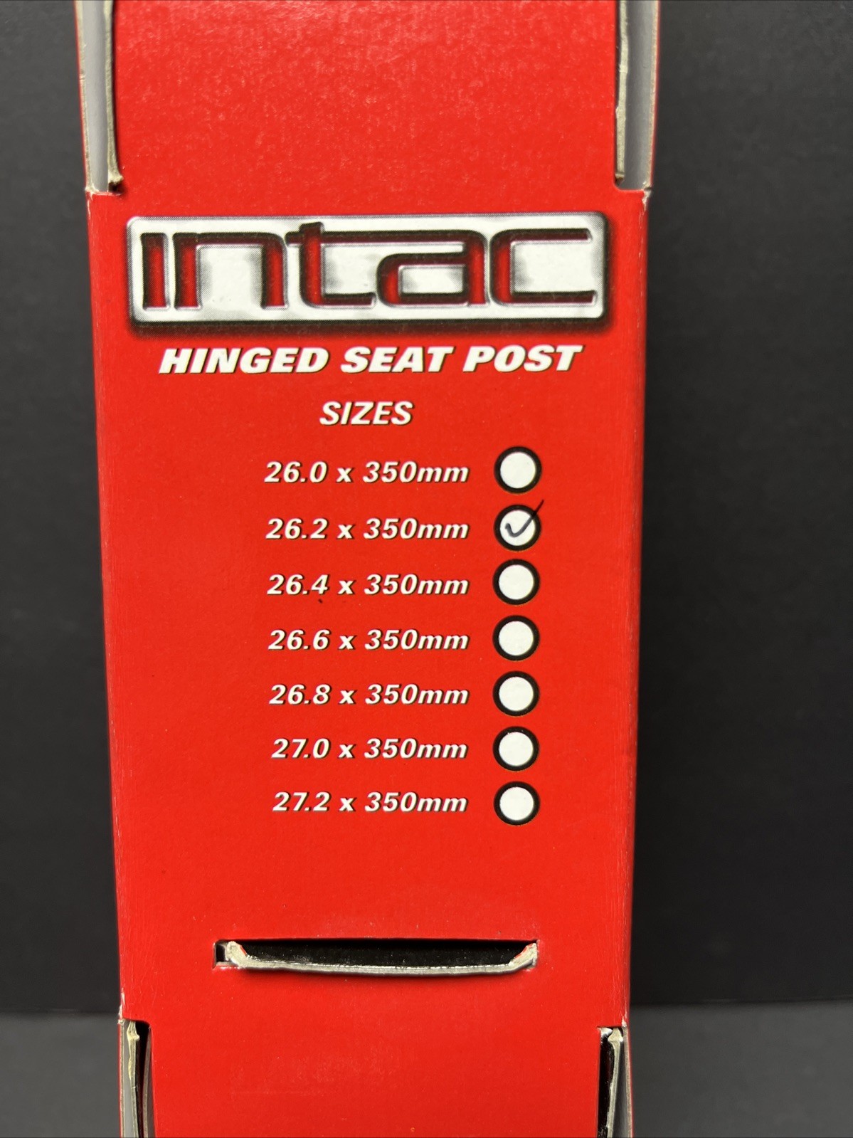 NOS Odyssey Intac 26.2mm X 350mm Alloy Railed BMX Mtb Seat Post Fit: GT Redline