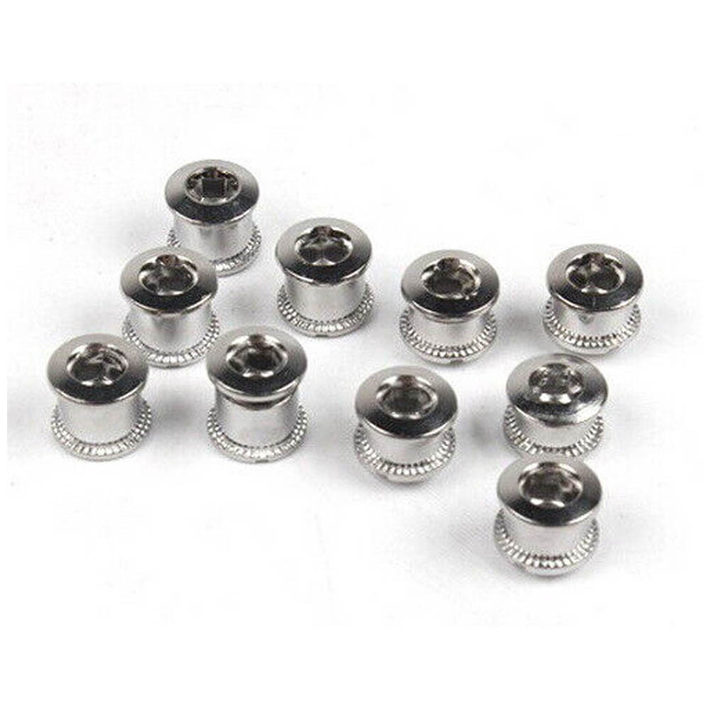 Steel Bike Chainring Bolts 6.5 Single 8.5 Double Triple Speed Nut Screw 5/10/20X