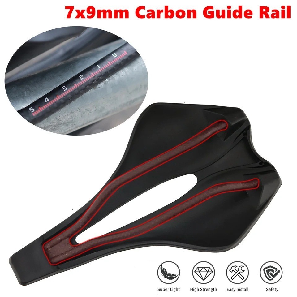 KOCEVLO 143 Carbon Bike Saddle 120g Ultralight Carbon Rail Road MTB Seat
