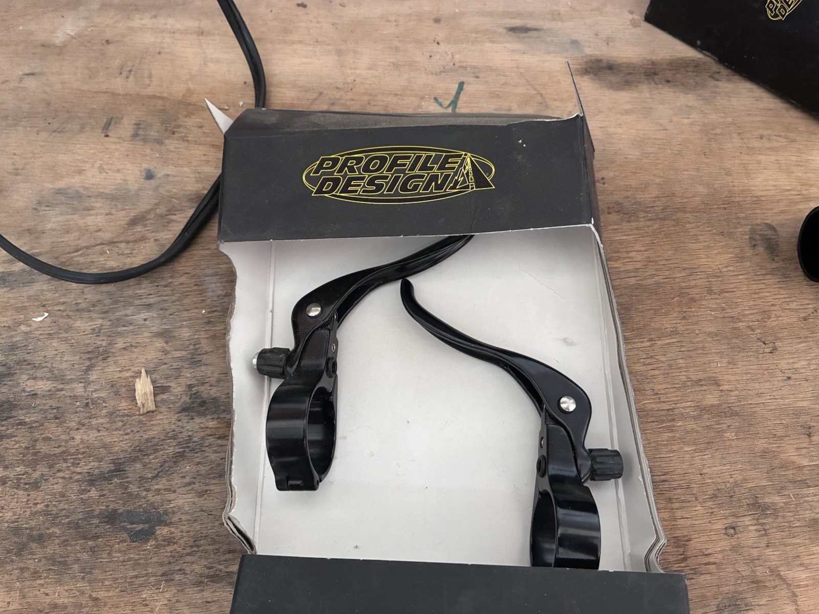 Profile Design Quick Stop 2 Aerobar Brake Levers 2-Finger Black Pair 30293