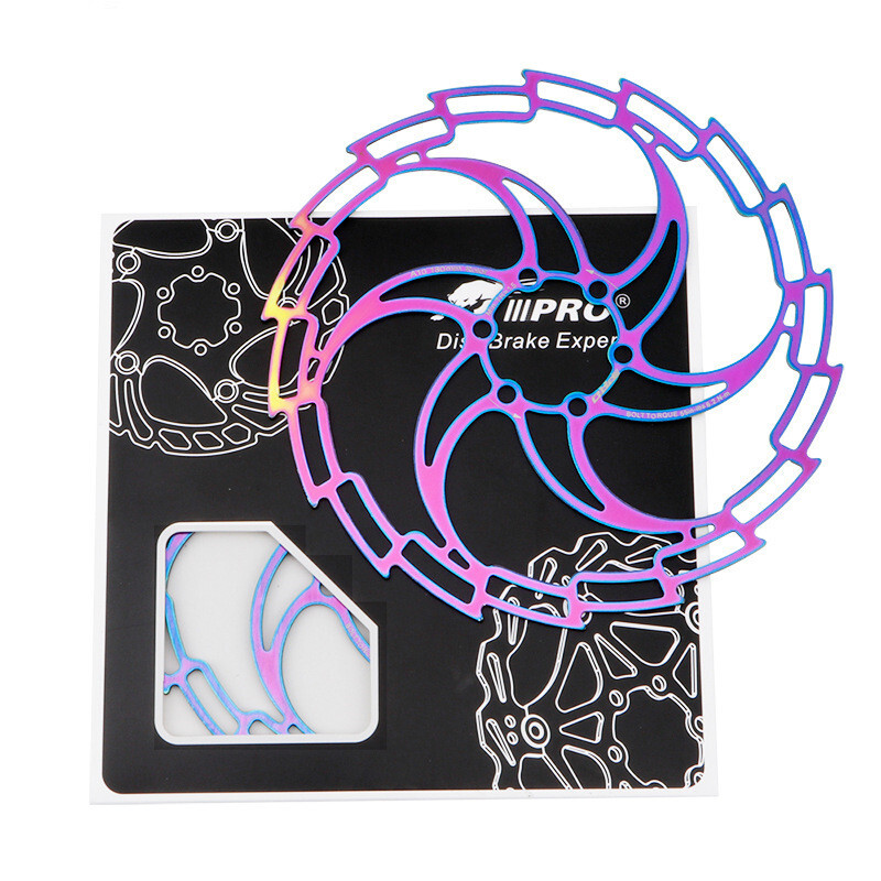 Ultralight Hollow Brake Rotor 160/180/203mm MTB Bike Disc Brake Rotors Colorful