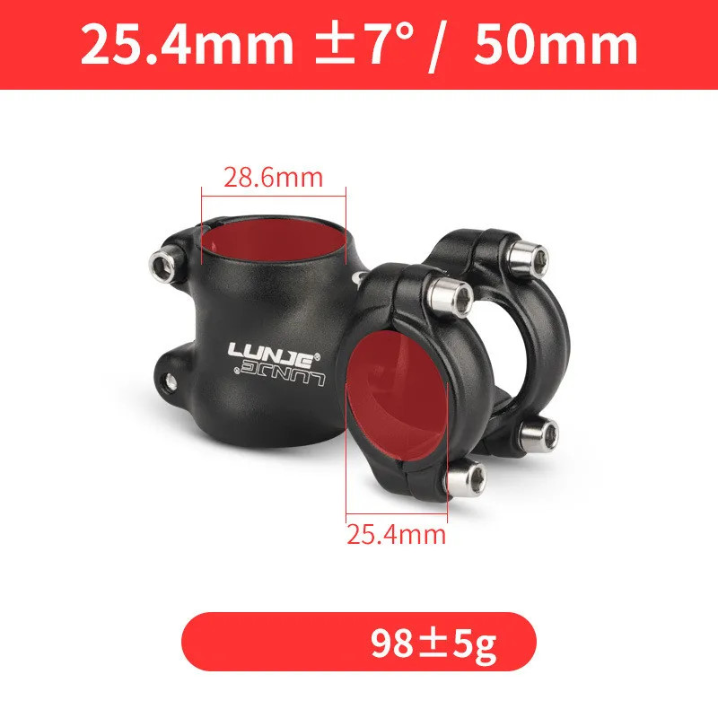 Bike Stem 7° 50-100mm 25.4/31.8mm MTB Road Ultralight Handlebar