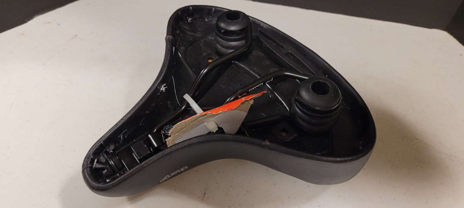 Charge Pacific Cycle Comfort Bicycle Bike Seat Black with Gray Logo