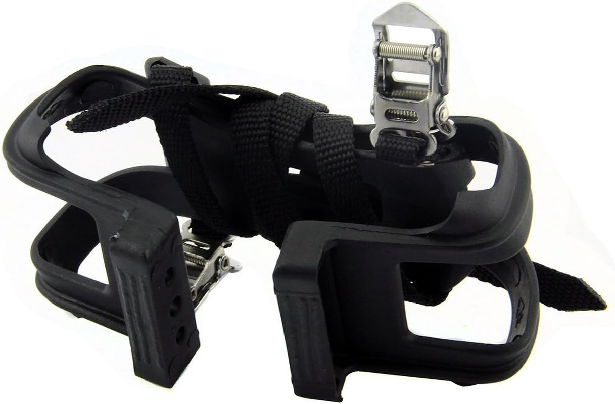 Bike Pedal Toe Clips Straps Nylon MTB Road Bicycle Foot Cage Universal Fit