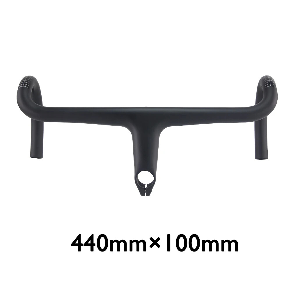Carbon Fiber Road Alpinist Bike Integrated Handlebar Drop 400/420/440mm Length