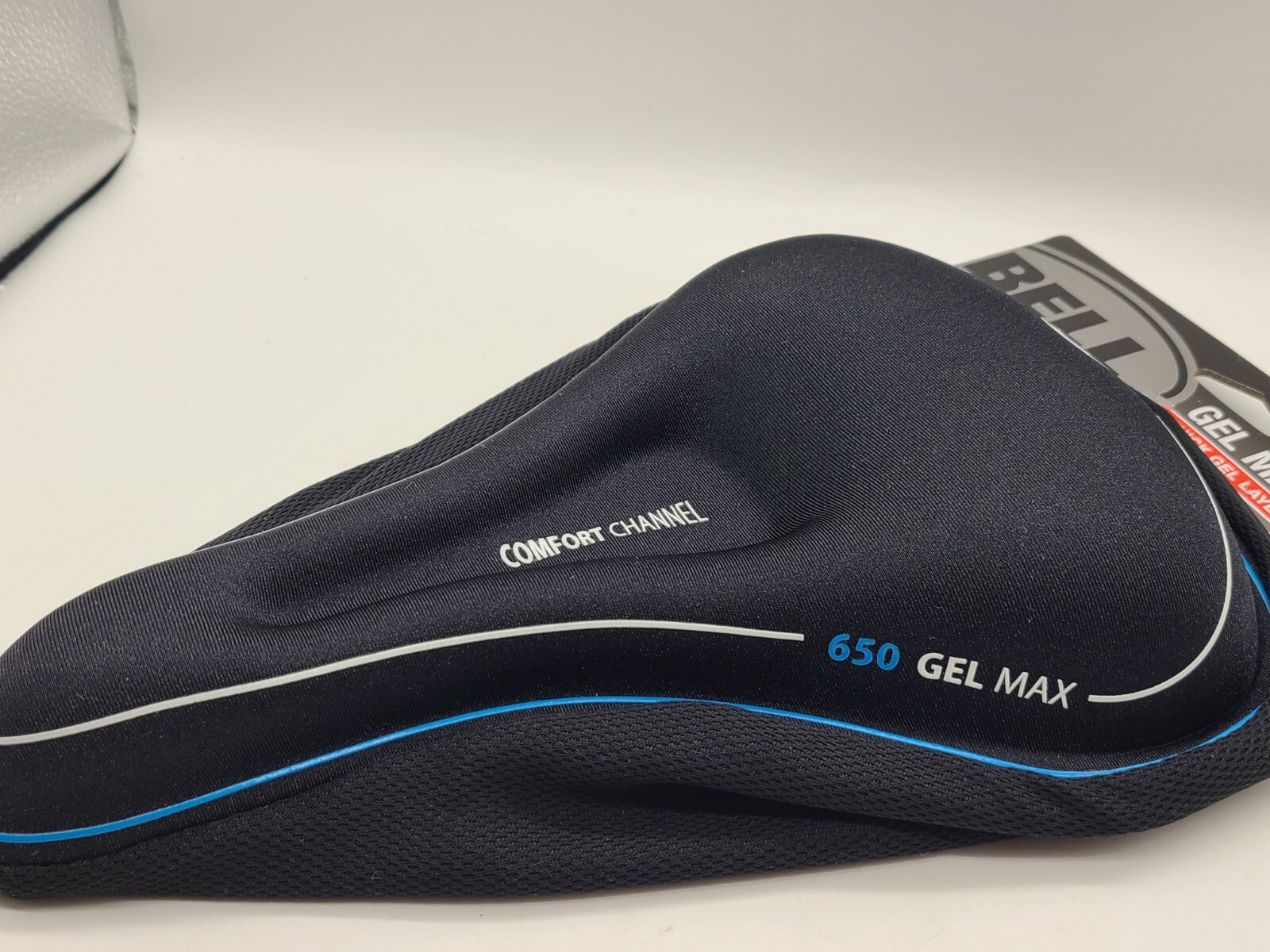 Bell 650 Gel Max Bike Seat Pad Black Comfort Channel Drawstring Close, NEW