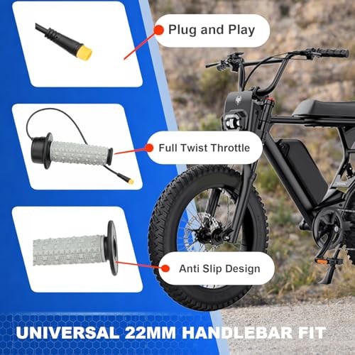 Full Twist Throttle Compatible with Macfox, HappyRun, Freego, Plug and Play