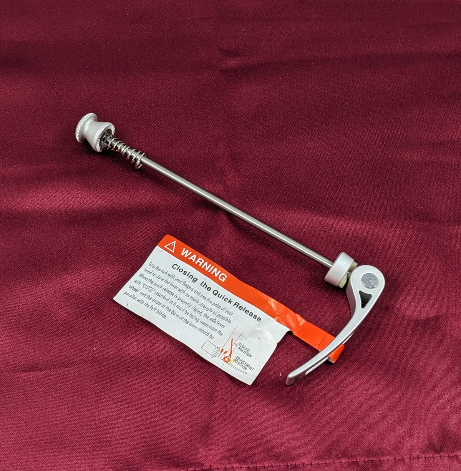 Vintage Ritchey WCS REAR Skewer QR Titanium Silver 47g 135mm NOS Q6