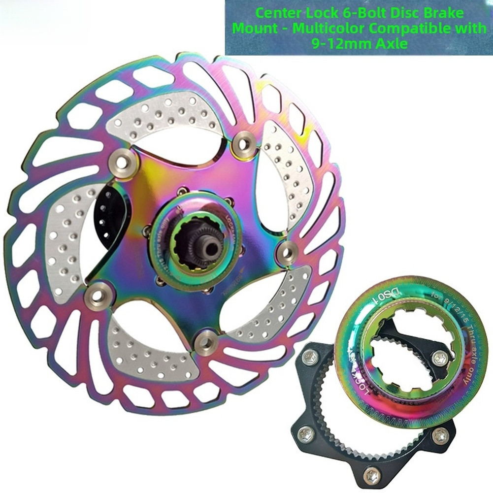 Center Lock Hub to 6 Bolt Adapter for Road and For Mountain Bike 9/12mm