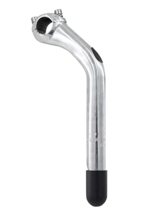 Bike quill stem Aluminum Alloy Length 180mm Diameter 25.4mm, Silver 25.4mm