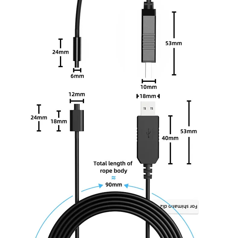 New Di2 11 Speed Charger Cable USB Cord for Shimano