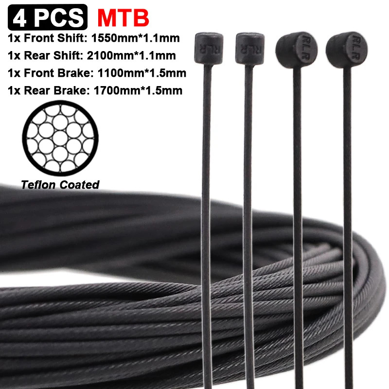 Bike Shifter Brake Cable Set MTB Road Bike Front Rear Derailleur Shift Cable Bra