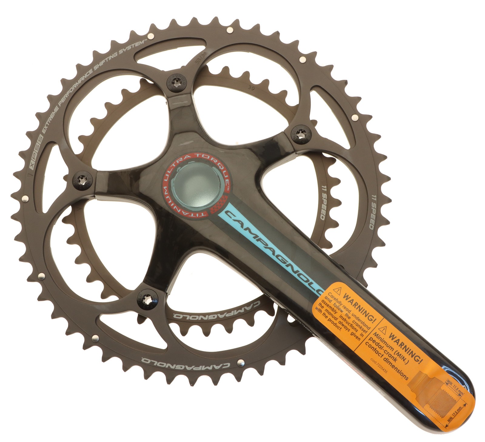 Campagnolo Super Record Titanium Crankset 53/39T 11s 172.5mm 11 Ultra-Torque NEW
