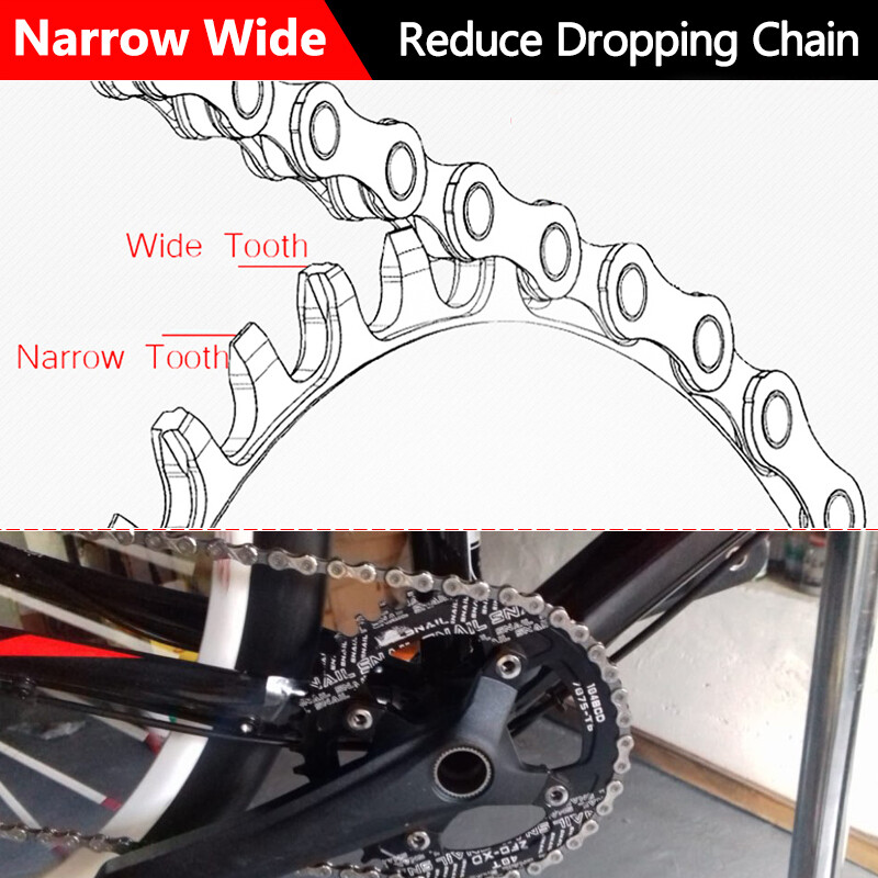 104/110/130 BCD 30-58T MTB Folding Road Bike Chainring 6-11S Bicycle ChainWheel