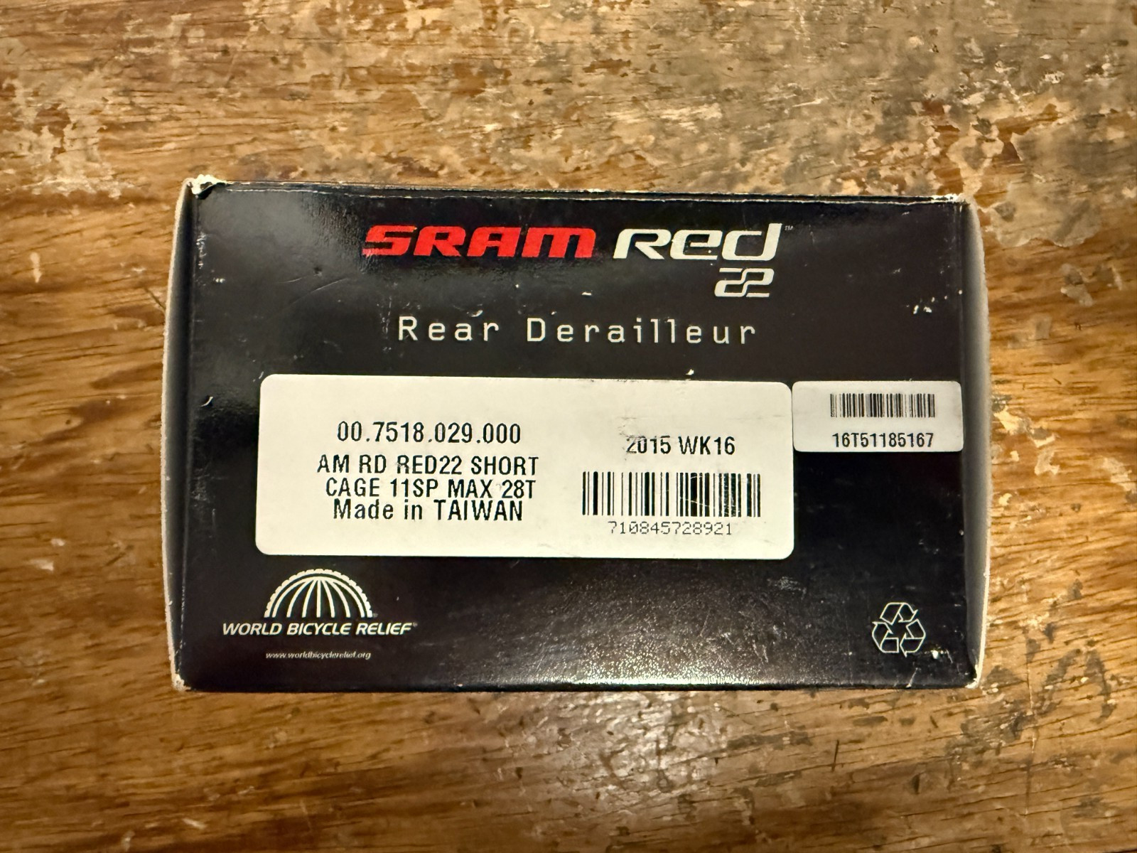 SRAM Red 22 11 Speed Rear Derailleur Short Cage Carbon (BRAND NEW)