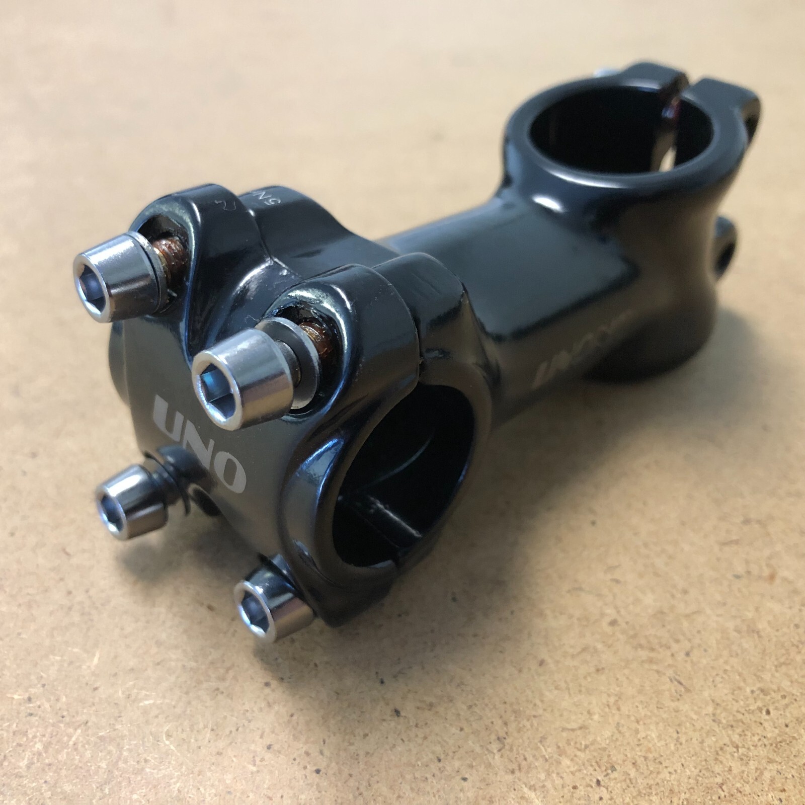 New Kalloy Bicycle Bike Ahead Stem 1-1/8″ (28.6mm) 15 Deg Rise Black