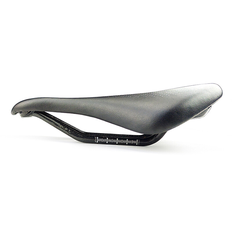 Carbon Fiber Saddle Oval Rail 7*9 Comfort Soft Leather Bike Seat 245*155mm 135g